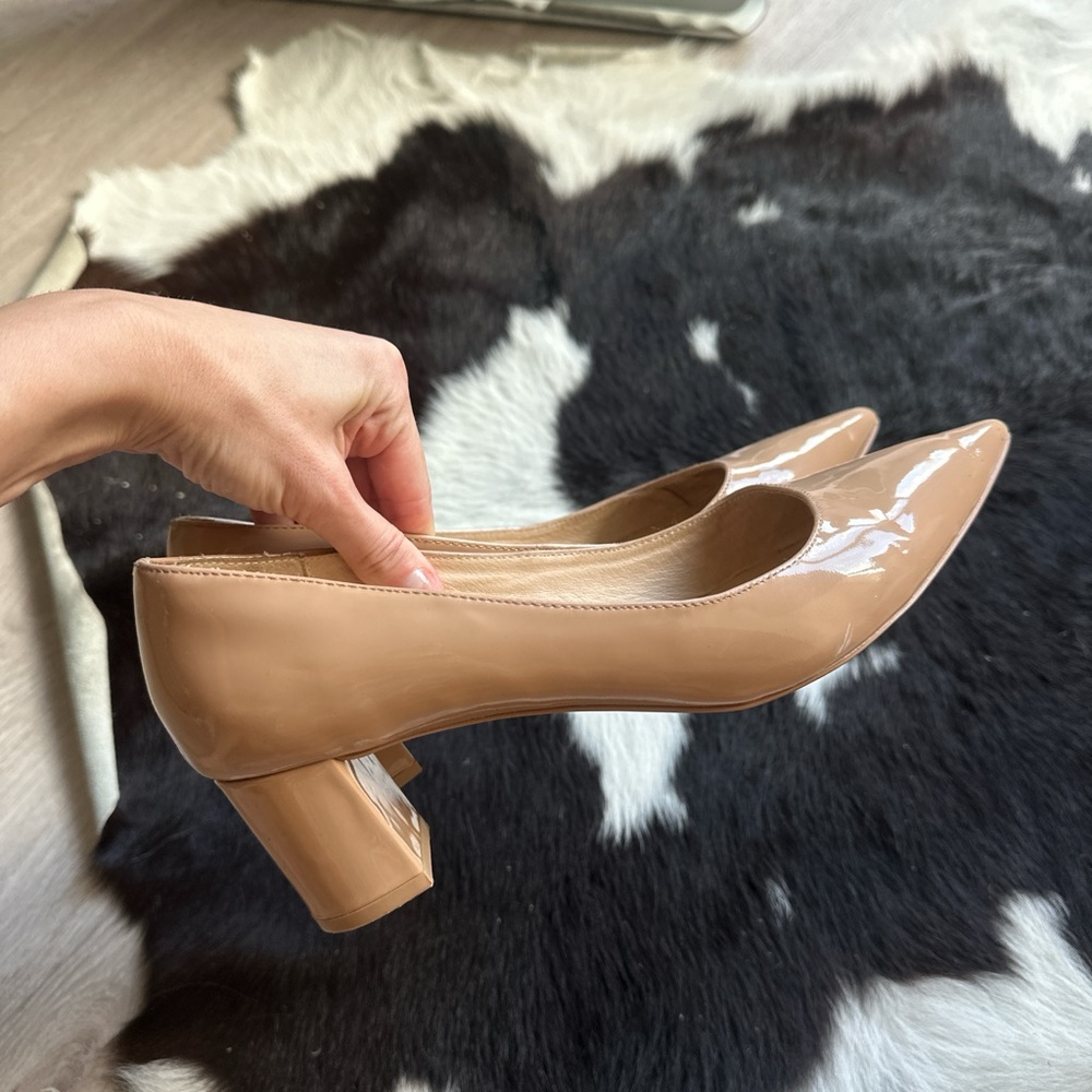 Kate Spade Glossy Tan Heels